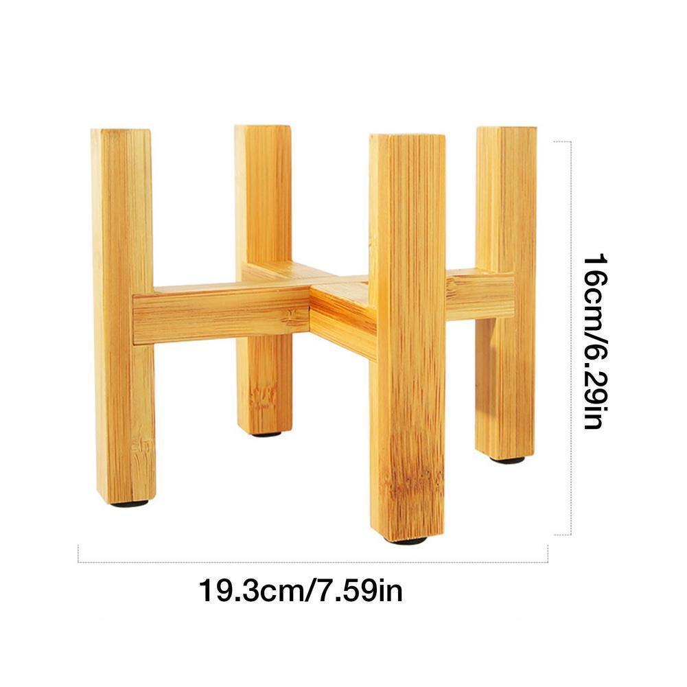 BambooElevate Plant Stand made of bamboo wood | Adjustable & Stable | Perfect for indoors