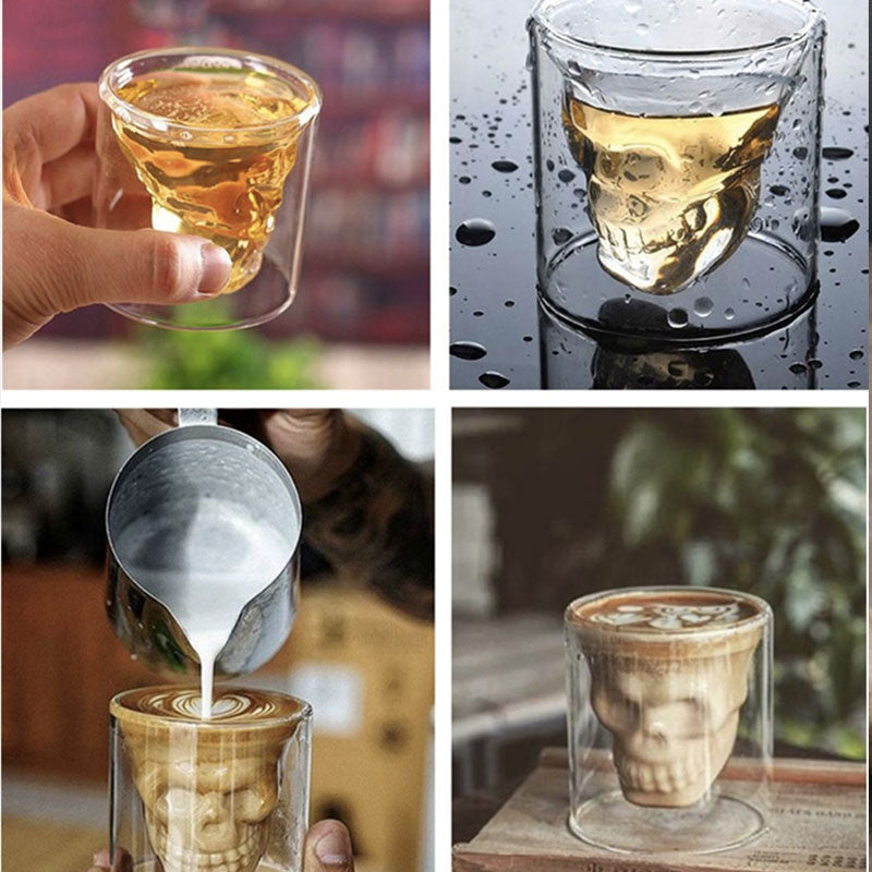 Hollow Double Layer Whiskey Glass