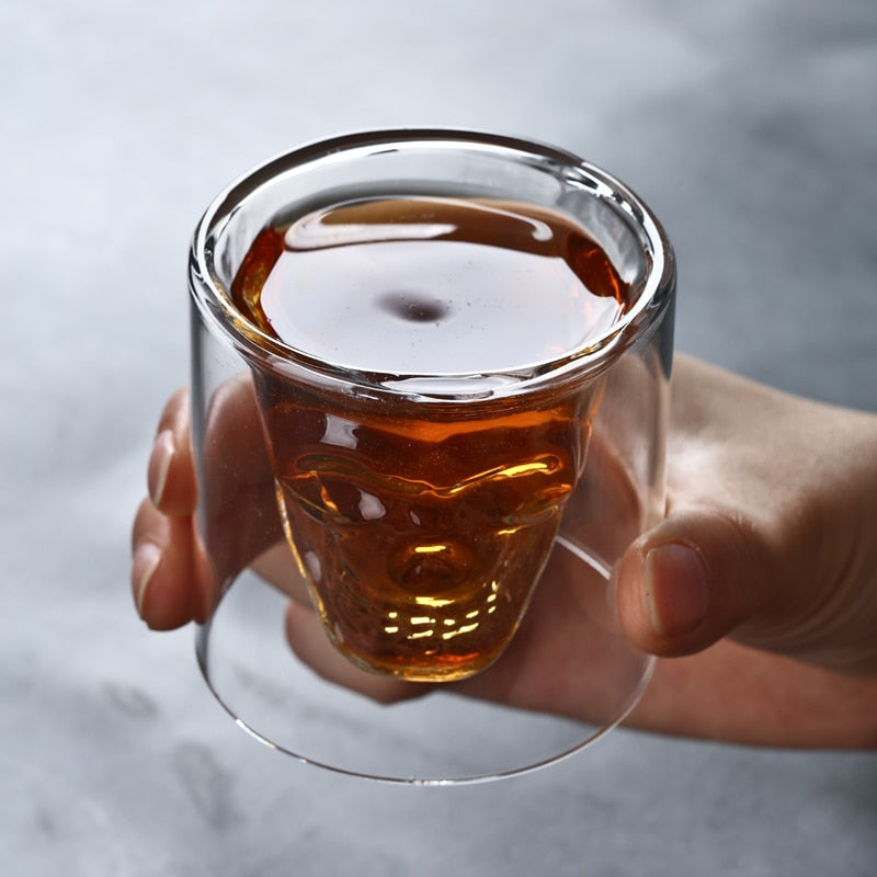 Hollow Double Layer Whiskey Glass