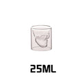 Hollow Double Layer Whiskey Glass