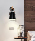 Wood Nordic Hanging Wall Lamp