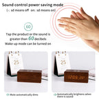 Modern Wood Wireless Charging Clock