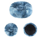Beef Rainbow Extra Plush Calming Donut Dog Beds