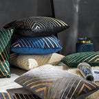 The gilded luxury velvet cushion cover