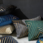 The gilded luxury velvet cushion cover