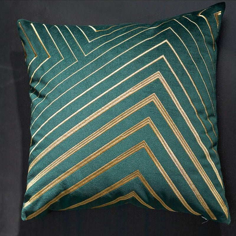 The gilded luxury velvet cushion cover