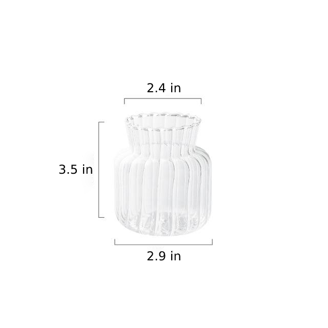 Petal-Textured-Glass Accents & Vases