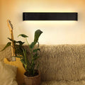 Contemporary LED Wall Lamp – Sleek Black Aluminum Light