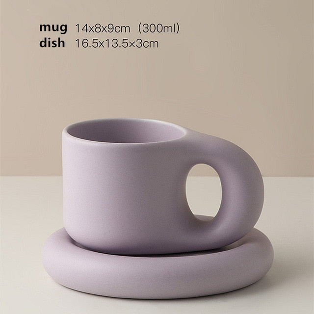 Timeless Elegance - Minimalist Porcelain Cup and Saucer Set