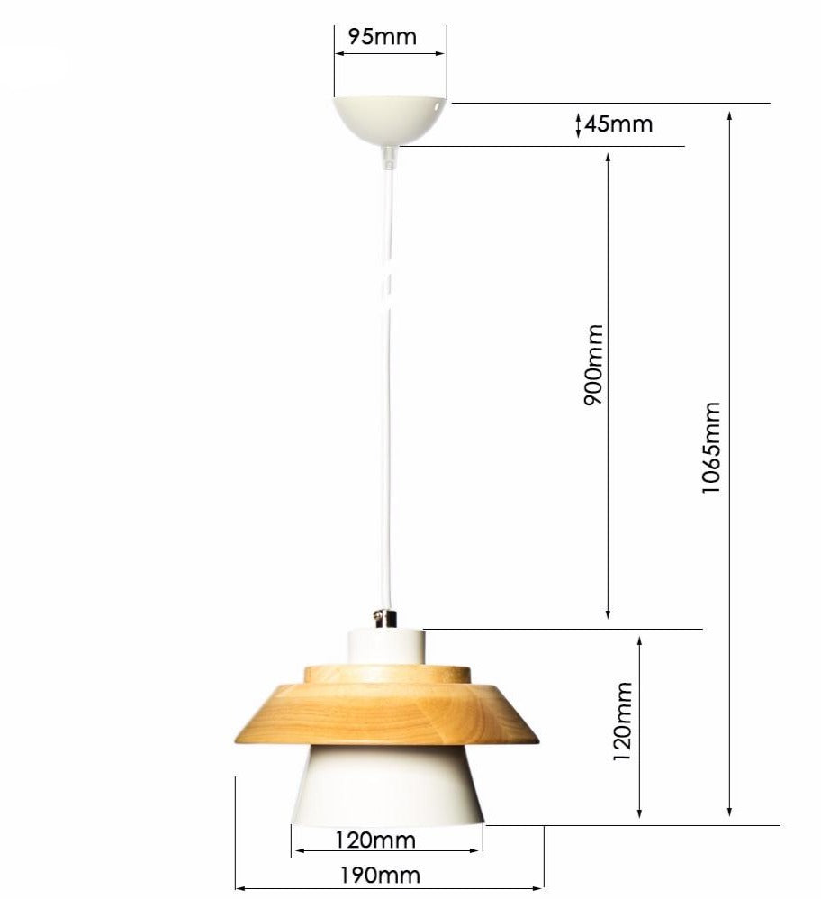 Modern Nordic Wooden Pendant Light
