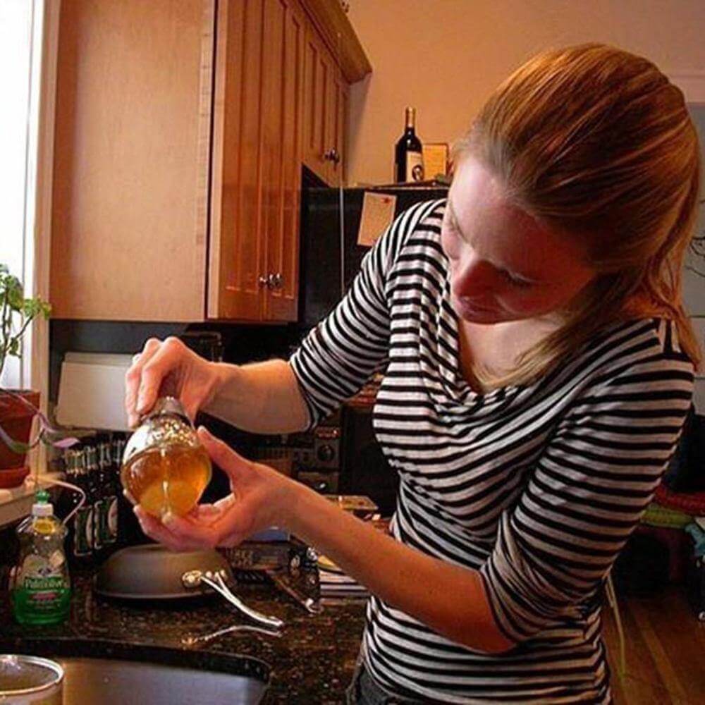 Honeycomb Jar Honey Dispenser