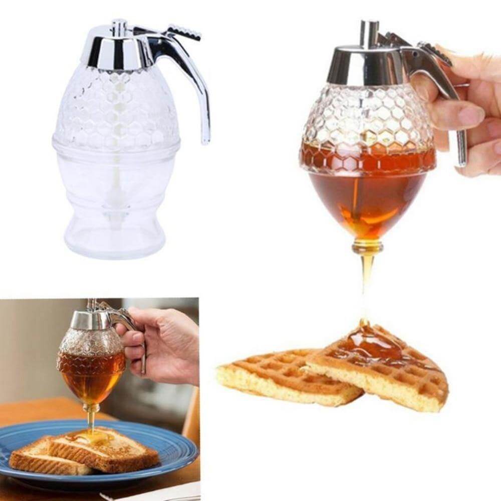 Honeycomb Jar Honey Dispenser