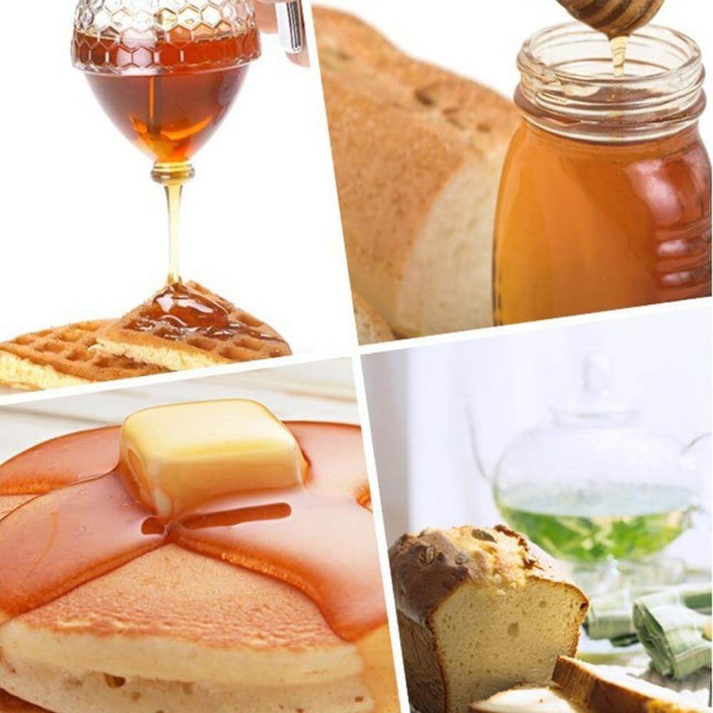 Honeycomb Jar Honey Dispenser