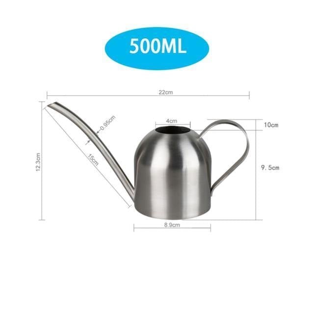 Stainless Steel Watering Can with Flexible Neck | Modern Design | Perfect Watering | Rustproof