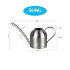 AquaGrace Stainless Steel Watering Can with Flexible Neck | Modern Design | Perfect Watering | Rustproof