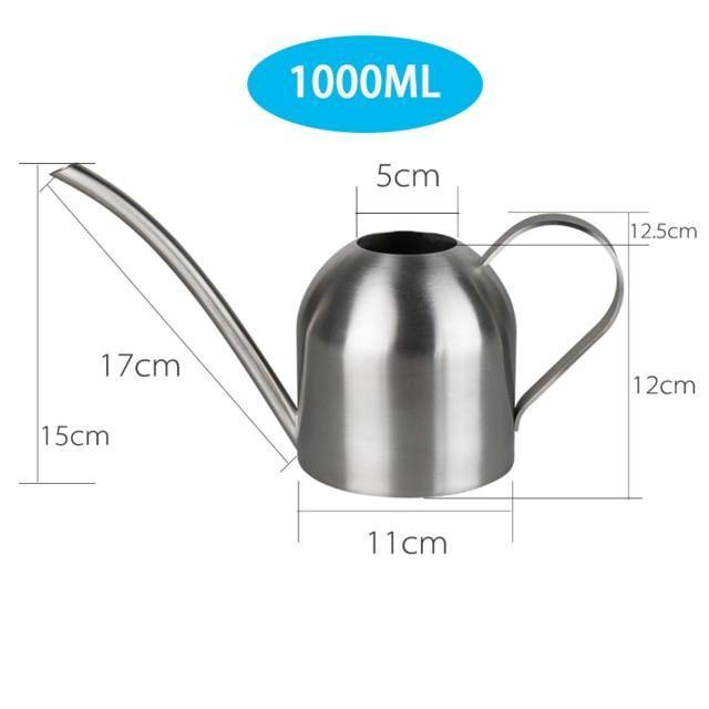 Stainless Steel Watering Can with Flexible Neck | Modern Design | Perfect Watering | Rustproof