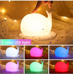 Cute Whale Night Light with Color Changing - GlowWhale