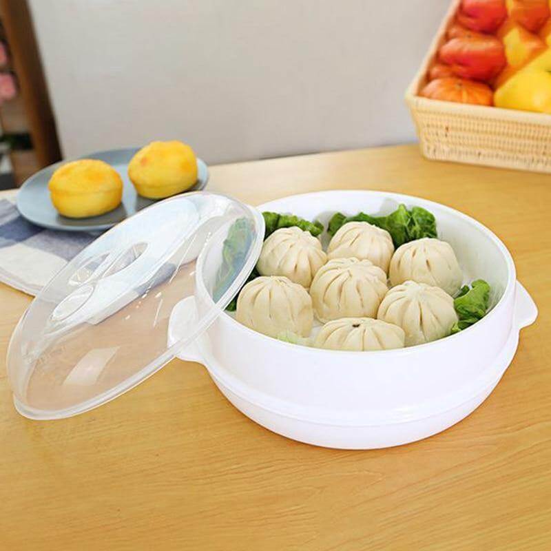 Microwave Round Steamer Heater Bowl with Lid