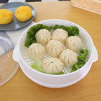 Microwave Round Steamer Heater Bowl with Lid