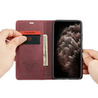 Magnetic Flip Wallet Case for iPhone
