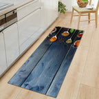 CookEase Food-Themed Kitchen Mat | Non-slip & Water-Repellent | Comfort Mat for Kitchen & Household