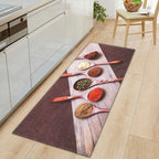 CookEase Food-Themed Kitchen Mat | Non-slip & Water-Repellent | Comfort Mat for Kitchen & Household
