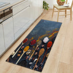 CookEase Food-Themed Kitchen Mat | Non-slip & Water-Repellent | Comfort Mat for Kitchen & Household