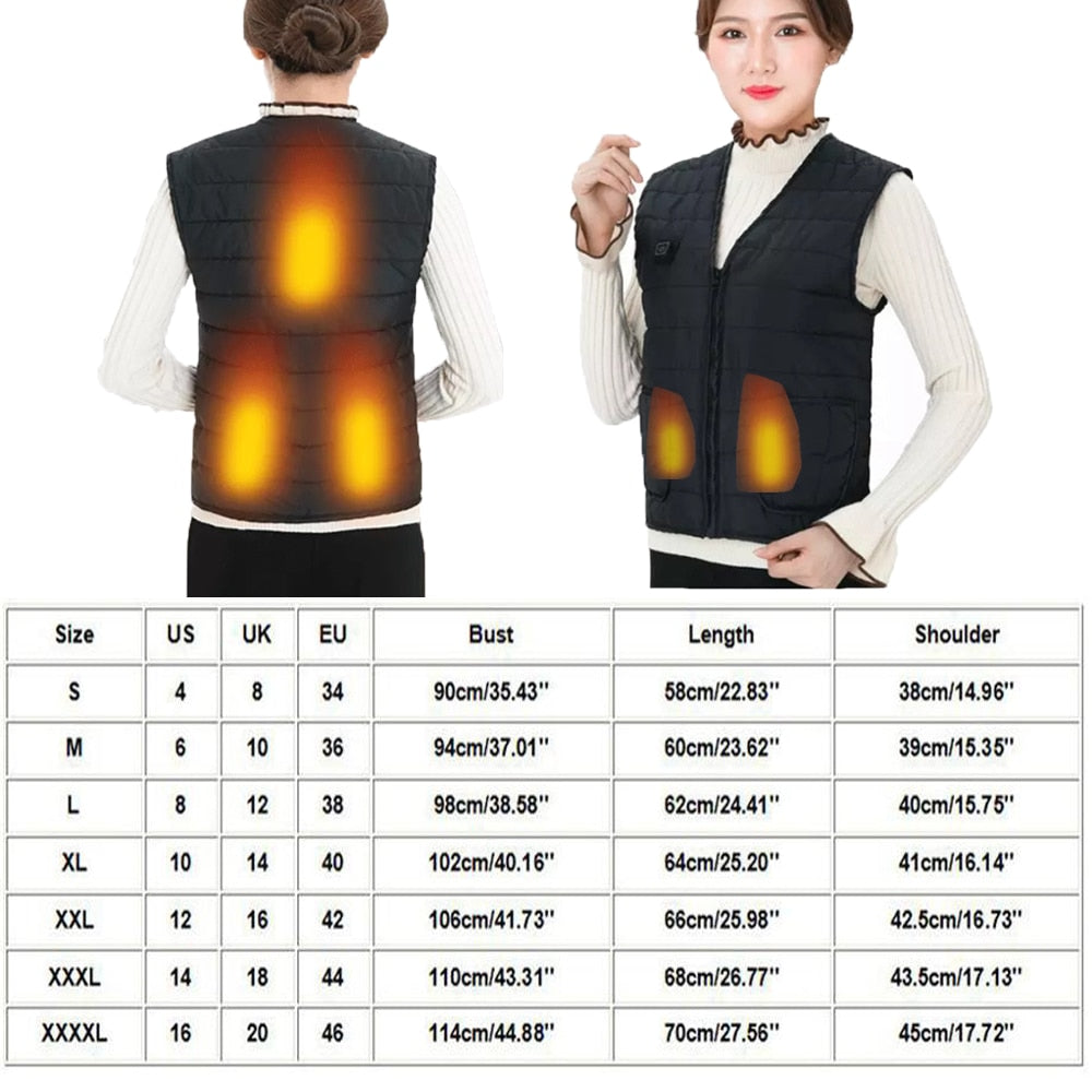 Electric heated cotton vest