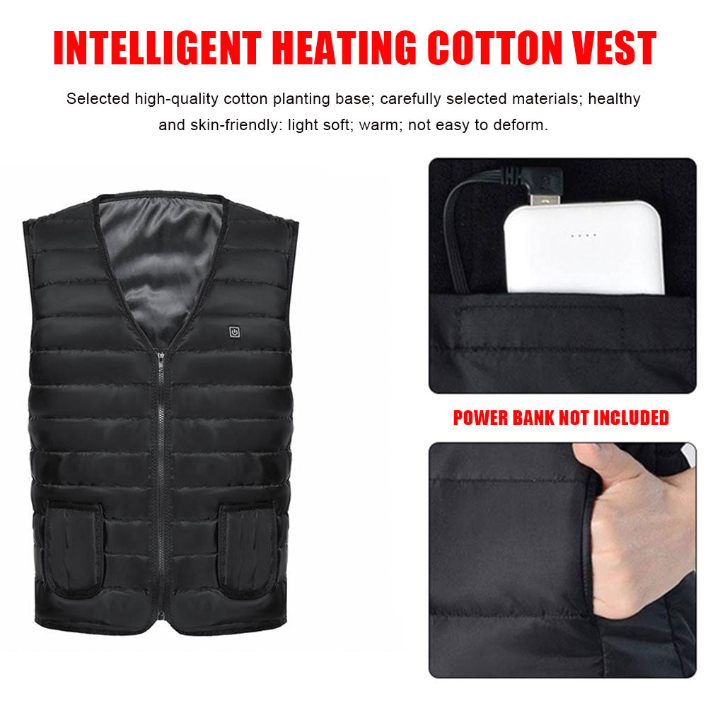 Electric heated cotton vest