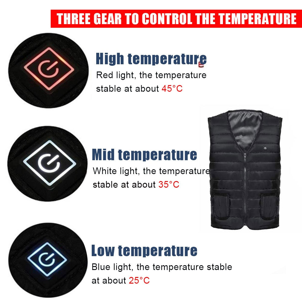 Electric heated cotton vest