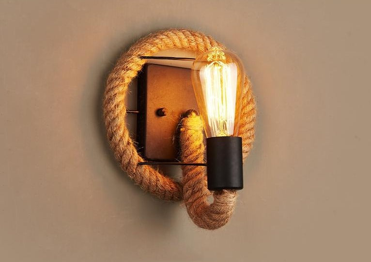 Vintage Rope Wall Light