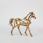 Minimalist Abstract Horse Sculpture Art Figurine