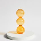 Modern Glass Candleholder-Orange