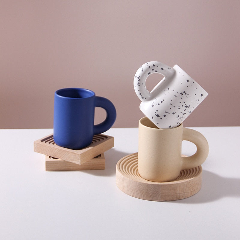 Athenea Cup – Luxe Porcelain Cup with Geometric Design