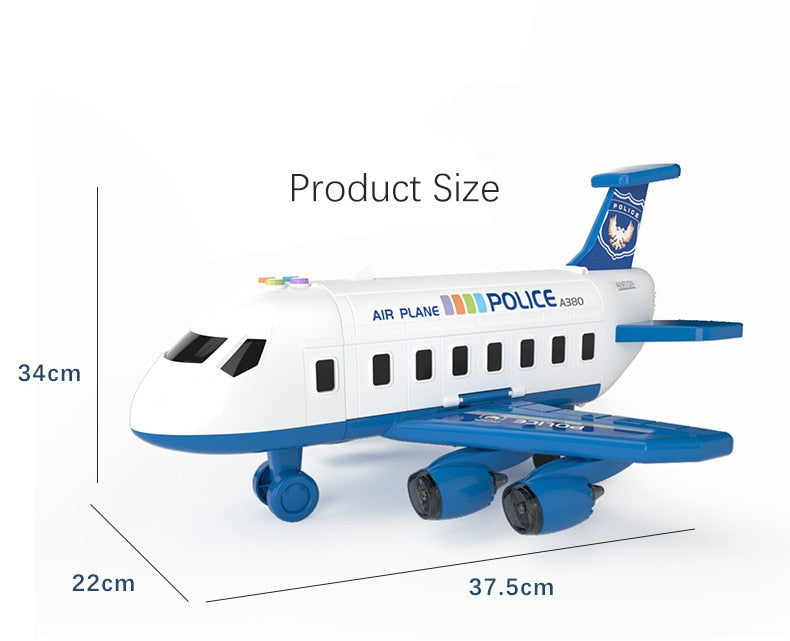 SkyExplorer Airplane Playset – 20-piece Roleplay & Building Set for Children