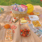 Clementine Gingham Picnic Blanket
