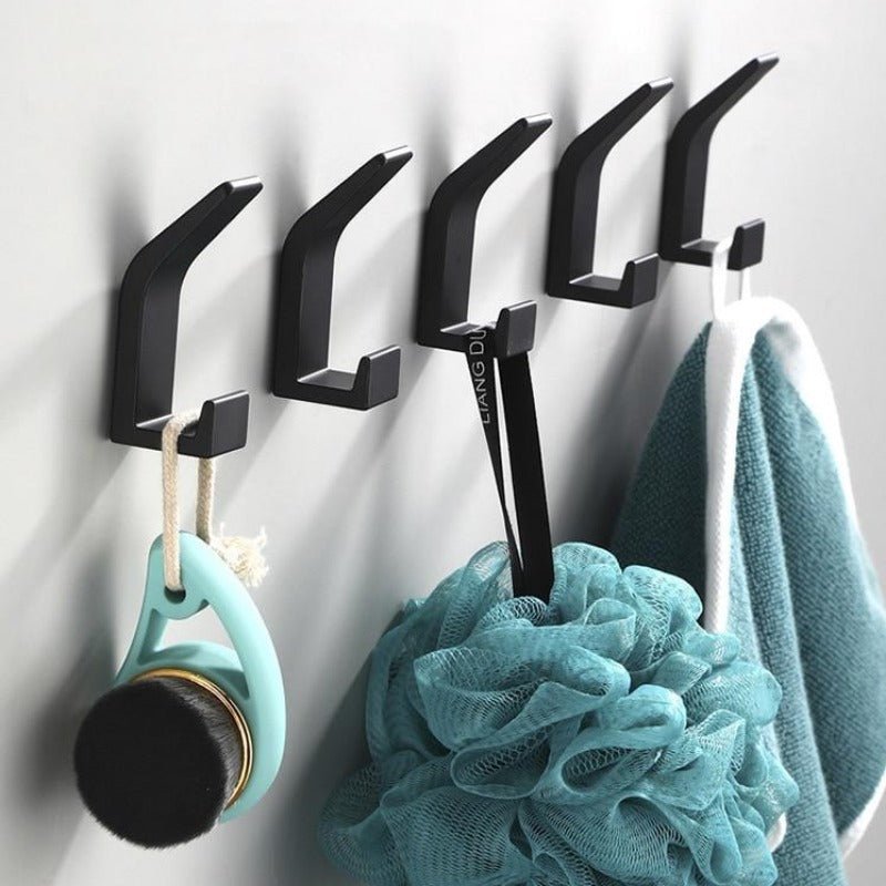 Aviro Aluminum Wall Hooks Black/White - Modern Decorative Coat Hooks