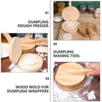 Wooden Mini Dough Pressing Tool Presser