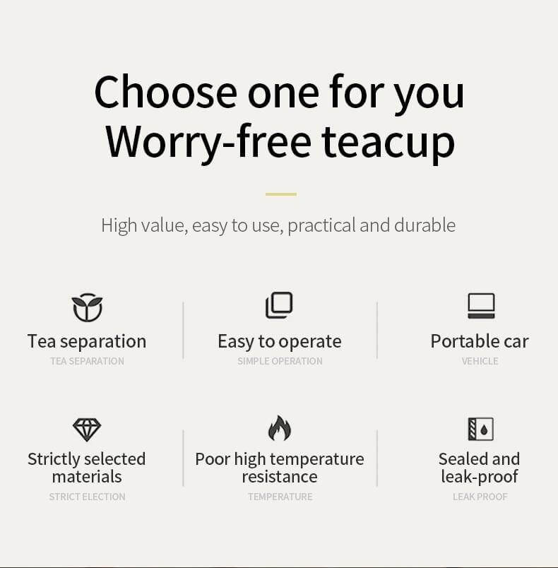 Double Glass Portable Eco-Friendly Tea Infuser