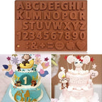 3D Alphabet Silicone DIY Chocolate Mold