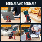 Foldable Aluminum Phone Stand for Desk and Travel