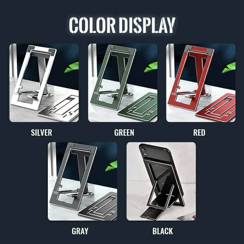 Foldable Aluminum Phone Stand for Desk and Travel