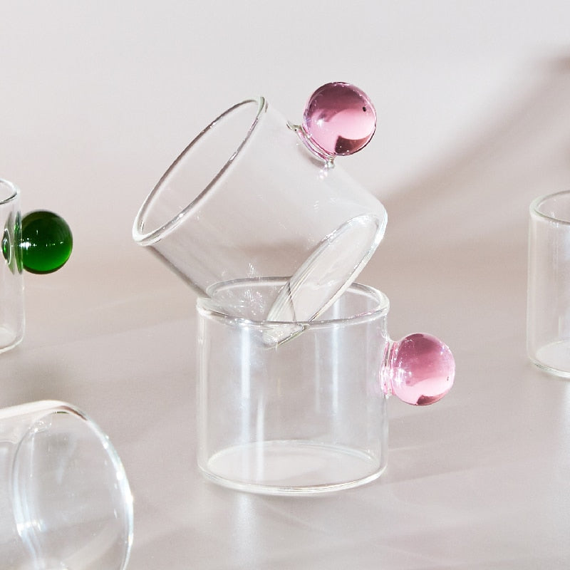 Globe Handle Glass Espresso Cup