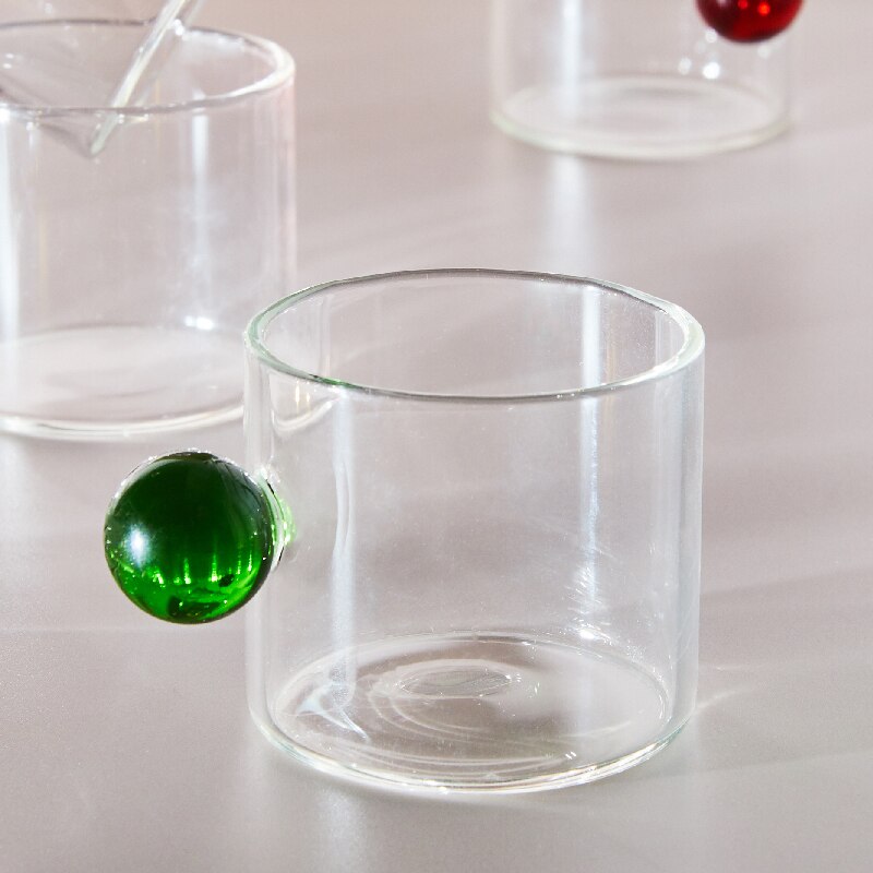 Globe Handle Glass Espresso Cup