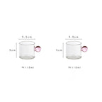 Globe Handle Glass Espresso Cup