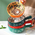 Handmade Animal Flower Large Ceramic Bowl