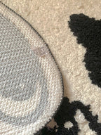 Black & White Cat Bath Mat