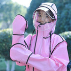 Hooded Windproof Bicycle Raincoat