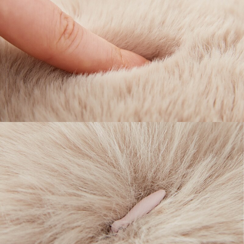 Short Fur Ball Pillow
