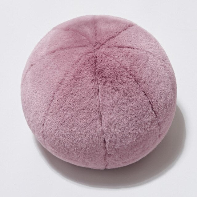 Short Fur Ball Pillow
